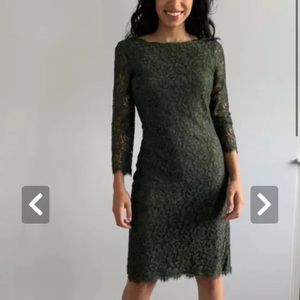 Diane Von Furstenberg Lace MIDI Dress